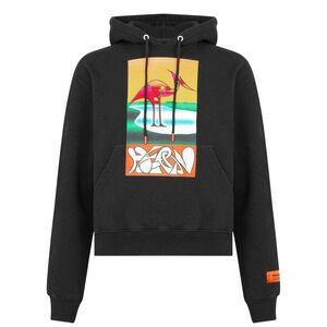 Heron Preston Mens Abstract Hoodie / Black